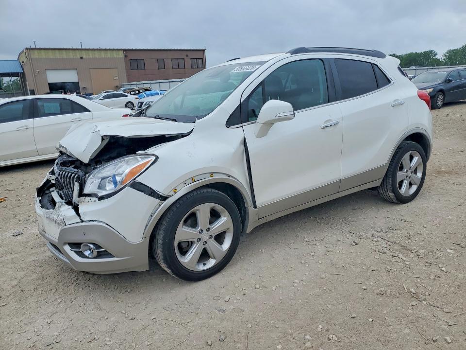 2016 Buick Encore VIN KL4CJHSB7GB640030 COPART salvage auction — FRONT END, Ks - Cert Of Title-Salvage, sold $950 on 2026-07-09 (photo 1)