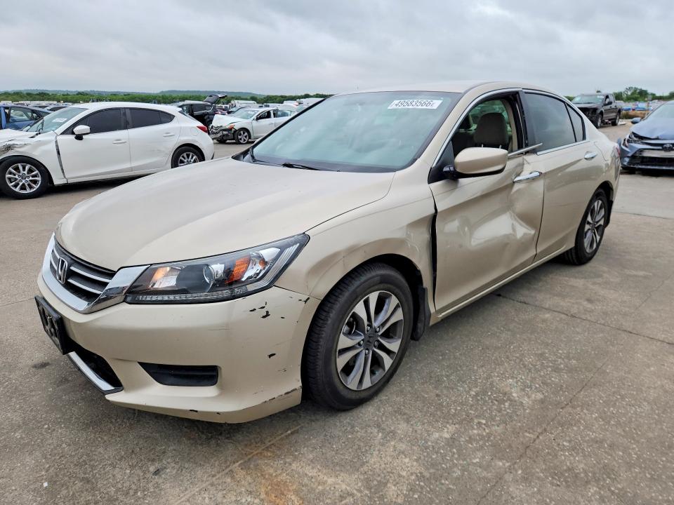 2013 Honda Accord VIN 1HGCR2F35DA199483 COPART salvage auction — SIDE, TX - CERTIFICATE OF TITLE, sold $4,700 on 2026-07-02 (photo 1)