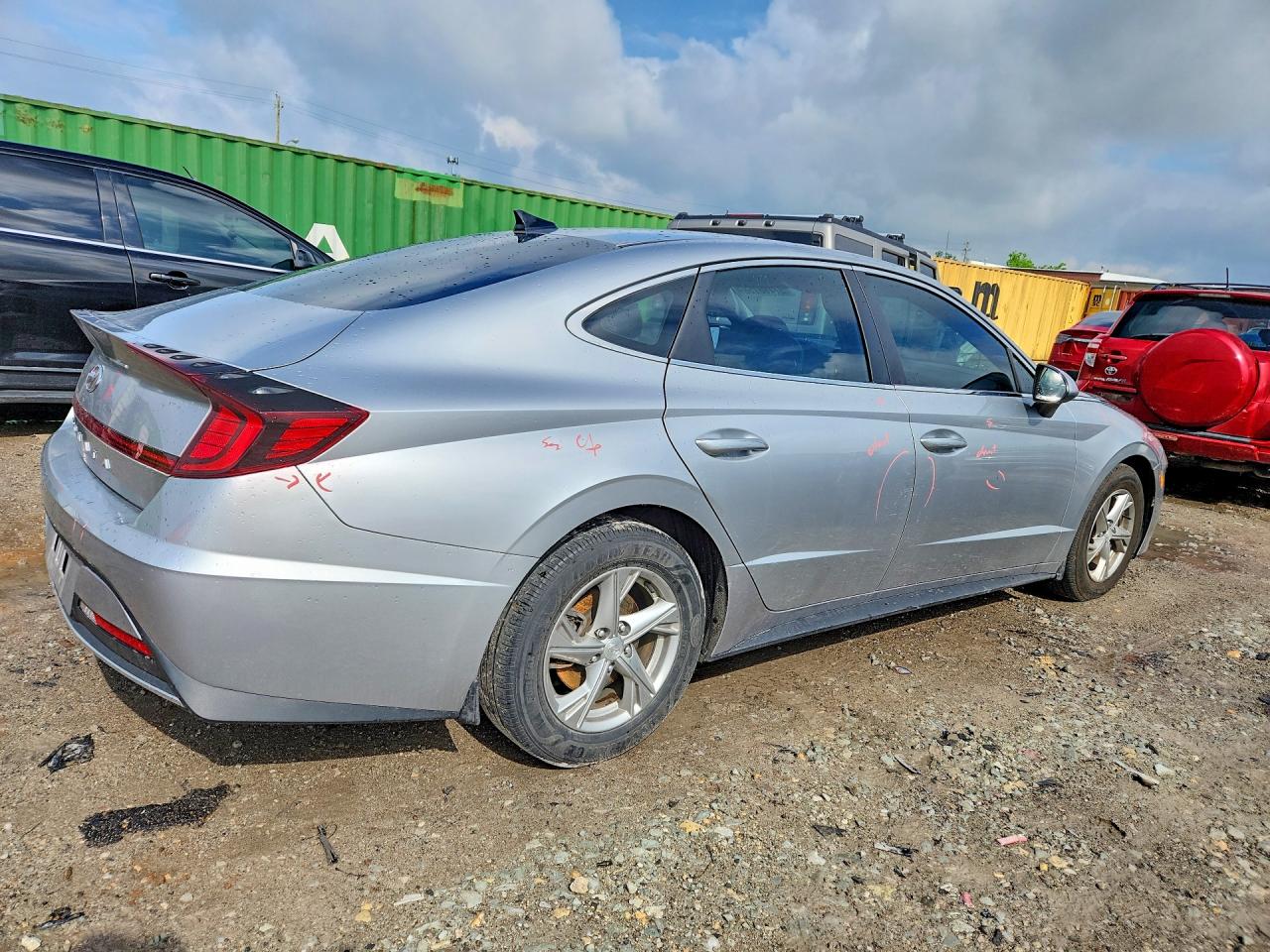 2021 Hyundai Sonata VIN 5NPEG4JA7MH086528 COPART salvage auction — Side, IN - CERT OF TITLE-SALVAGE TITLE, sold $2,900 on 2026-07-10 (photo 3)