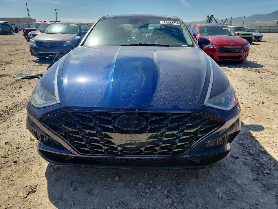 2021 Hyundai Sonata VIN 5NPEL4JA0MH097253 COPART salvage auction — REAR END, Id - Salvage Certificate Of Title, sold $2,150 on 2026-07-24 (photo 5)