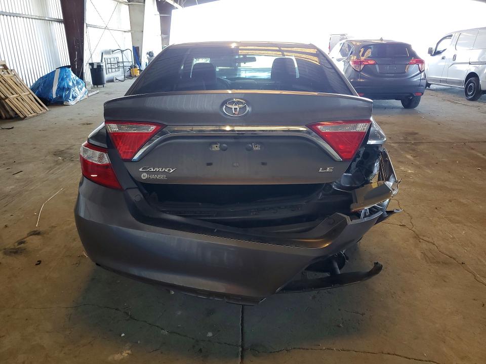 2016 Toyota Camry VIN 4T4BF1FKXGR563373 COPART salvage auction — REAR END, Ca - Salvage Certificate, sold $3,950 on 2026-07-02 (photo 6)