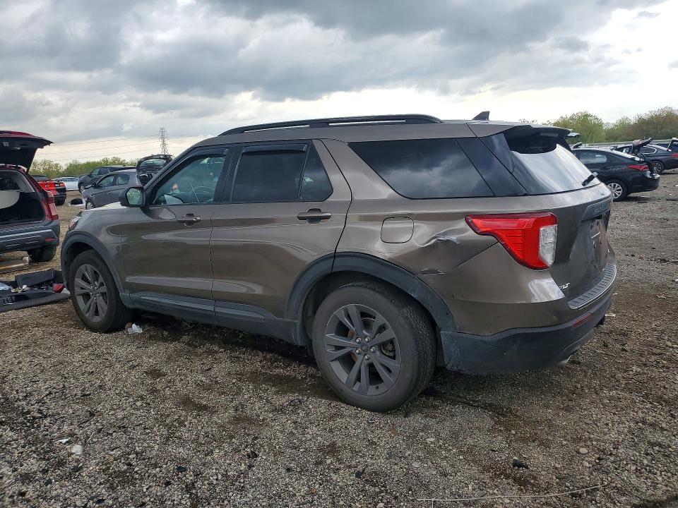 2021 Ford Explorer VIN 1FMSK8DH6MGB09914 COPART salvage auction — REAR END, Il - Salvage Certificate, sold $8,400 on 2026-07-03 (photo 2)