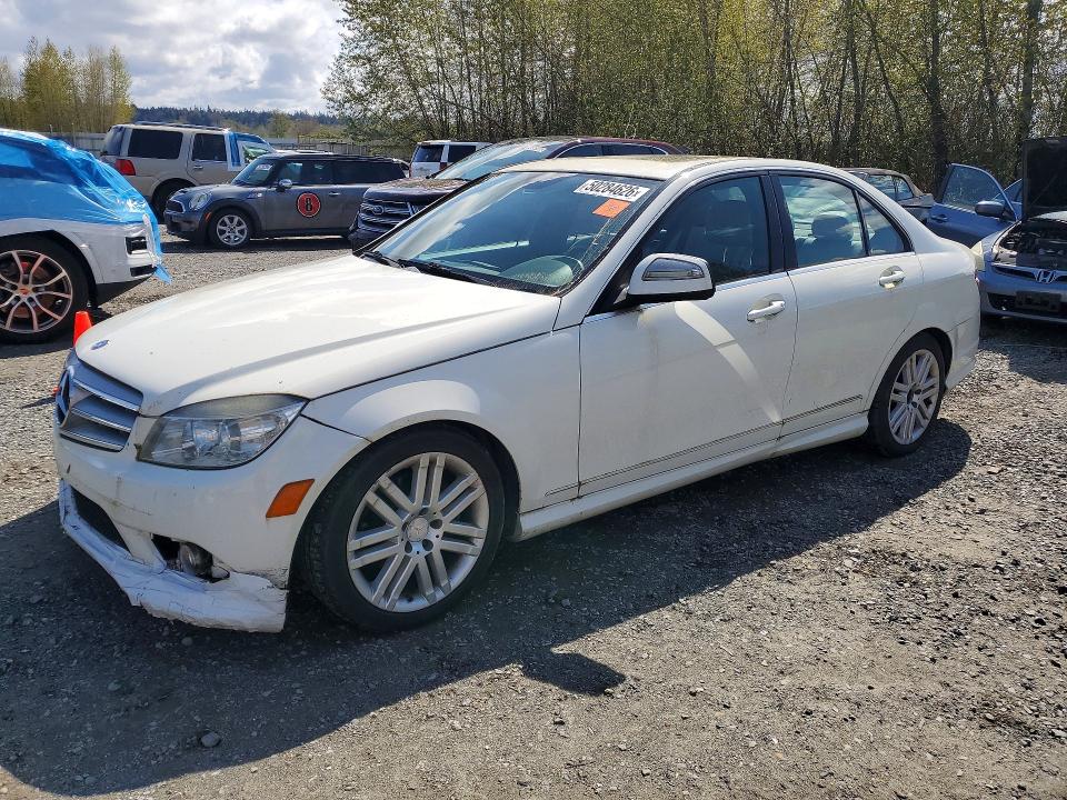 2009 Mercedes-benz C class VIN WDDGF81XX9R061894 COPART salvage auction — FRONT END, WA - VEHICLE CERT OF OWNERSHIP-TITL, sold $300 on 2026-07-27 (photo 1)