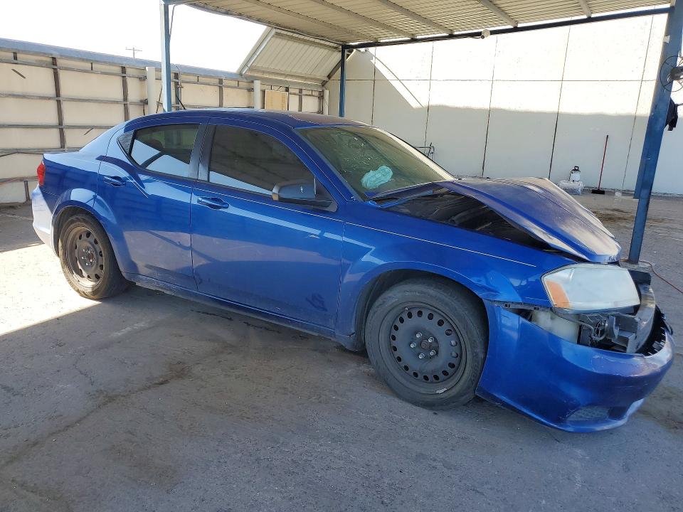 2014 Dodge Avenger VIN 1C3CDZAB7EN201186 COPART salvage auction — FRONT END, Nm - Cert Of Title-Salvage, sold $575 on 2026-07-10 (photo 4)