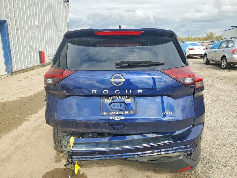2025 Nissan Rogue VIN JN8BT3BB1SW170050 COPART salvage auction — REAR END, Il - Salvage Certificate, sold $5,800 on 2026-07-04 (photo 6)