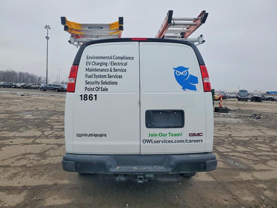 2025 Gmc Savana VIN 1GTW7AFP8S1223268 COPART salvage auction — FRONT END, Mi - Cert Of Title-Salvage Vehicle, sold $7,200 on 2026-07-29 (photo 6)