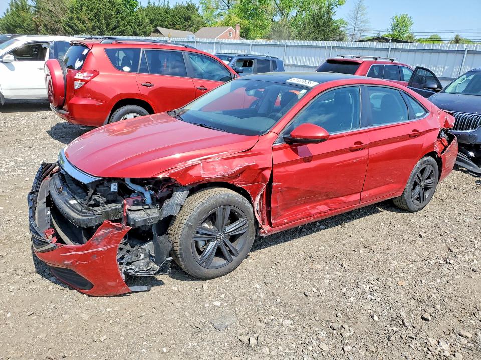 2024 Volkswagen Jetta VIN 3VW7M7BU3RM031729 COPART salvage auction — FRONT END, Md - Cert Of Salvage > 75% Damage, sold $3,050 on 2026-07-27 (photo 1)