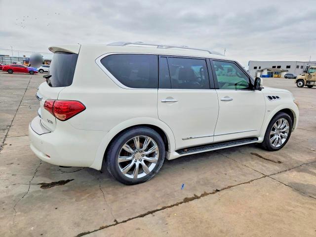 2014 Infiniti Qx80 VIN JN8AZ2NF5E9555181 COPART salvage auction — REAR END, Id - Salvage Certificate Of Title, sold $2,650 on 2026-07-20 (photo 3)