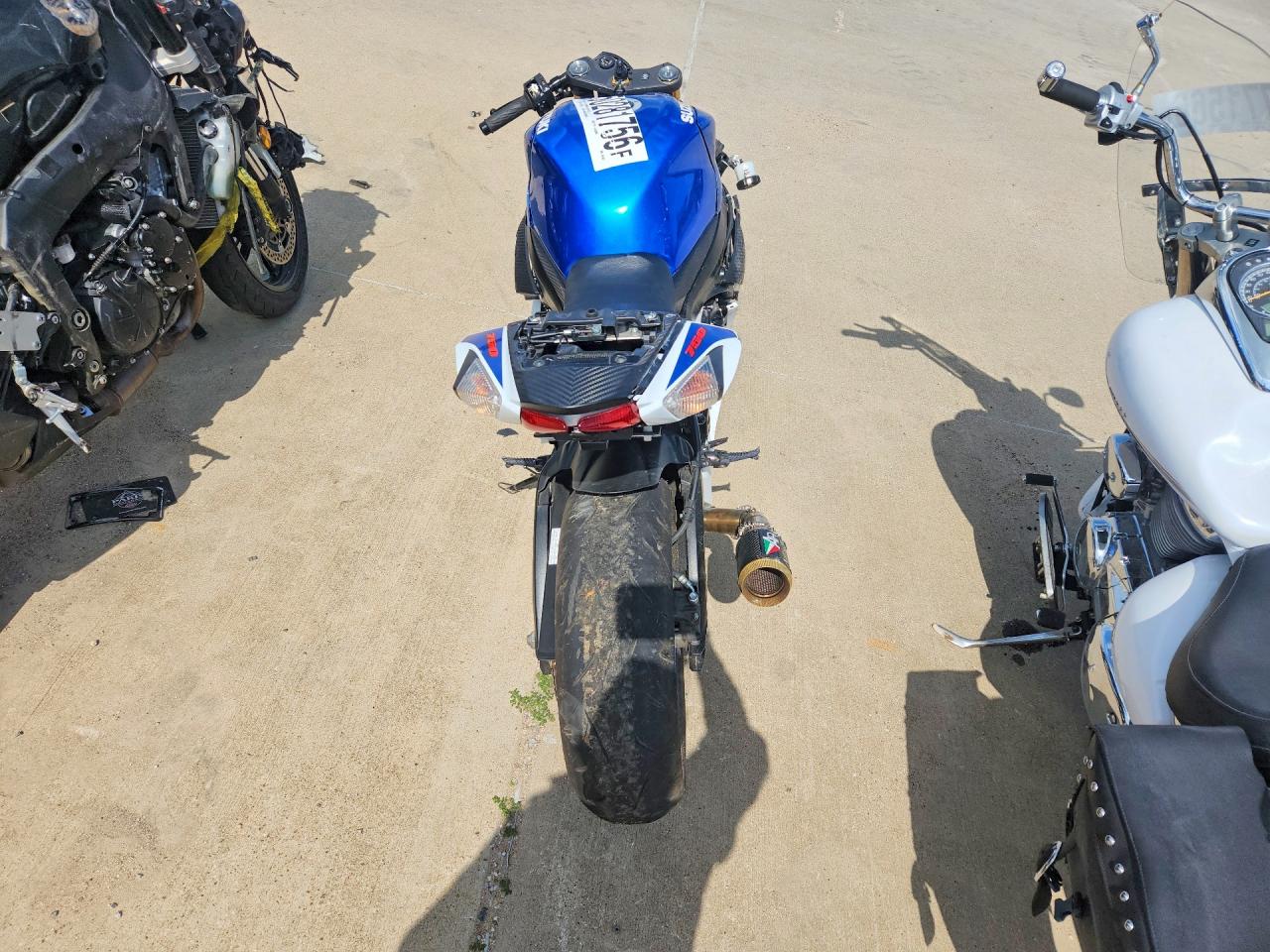 2024 Suzuki GSX-R750 VIN JS1GR7MA0R7101487 COPART salvage auction — Front End, TX - SALVAGE VEHICLE TITLE, sold $1,250 on 2026-06-25 (photo 4)
