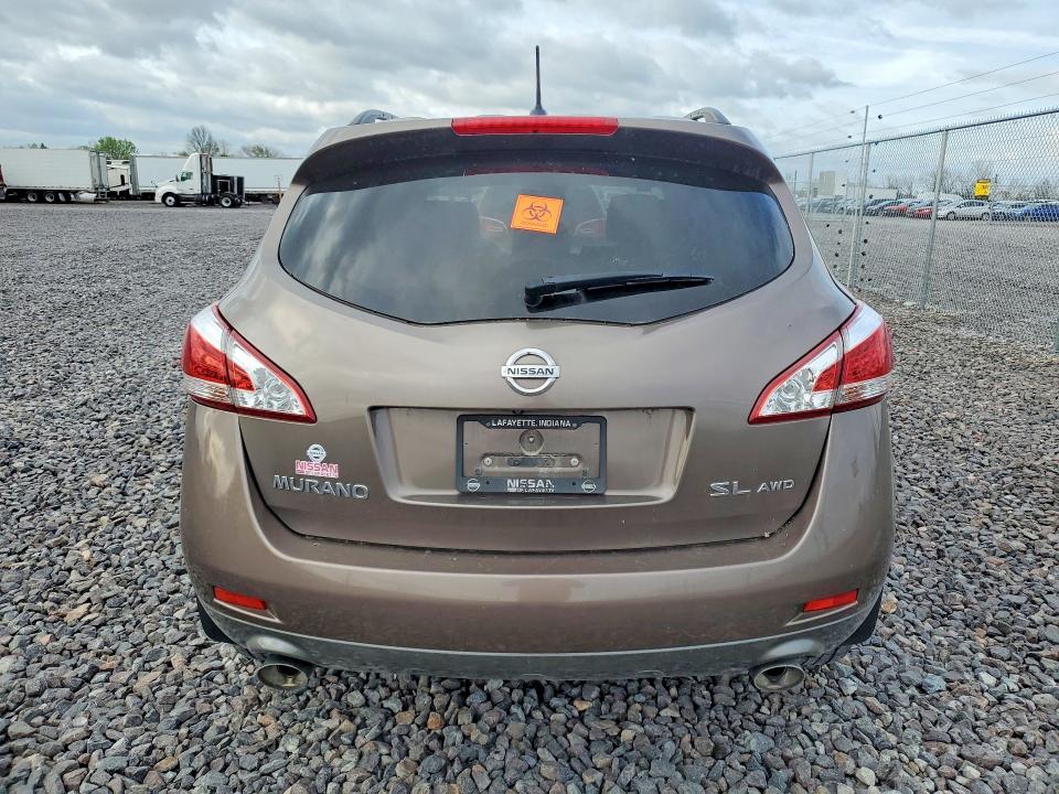 2012 Nissan Murano VIN JN8AZ1MW6CW224944 COPART salvage auction — SIDE, In - Certificate Of Title, sold $475 on 2026-07-07 (photo 6)