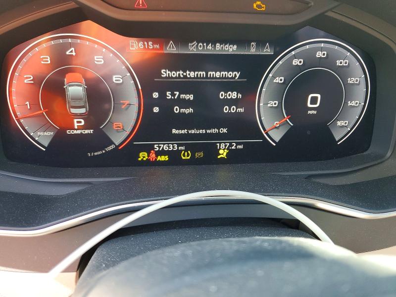 2019 Audi A6 VIN WAUL2AF22KN022736 COPART salvage auction — SIDE, NJ - CERT OF TITLE-SALVAGE (P), sold $10,000 on 2026-09-09 (photo 9)