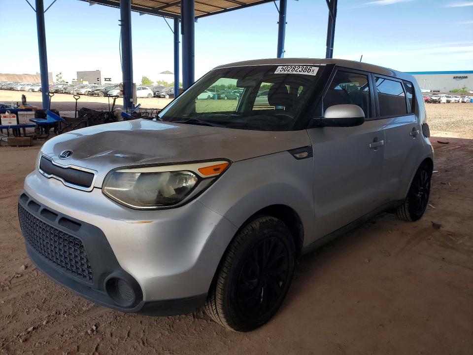 2014 Kia Soul VIN KNDJN2A2XE7737304 COPART salvage auction — REAR END, Salvage Title, sold $1,500 on 2026-07-30 (photo 1)
