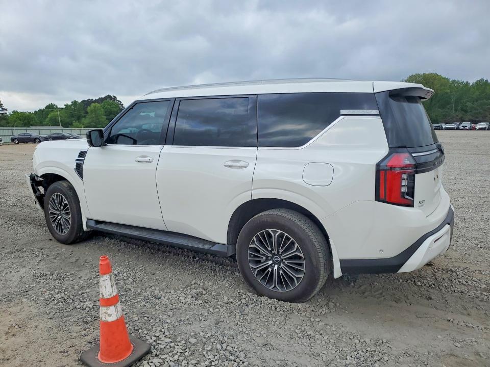 2025 Nissan Armada VIN JN8AY3BDXS9300954 COPART salvage auction — FRONT END, Salvage Title, sold $750 on 2026-07-27 (photo 2)