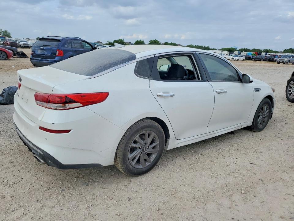 2019 Kia Optima VIN 5XXGT4L39KG336458 COPART salvage auction — VANDALISM, Tx - Salvage Vehicle Title, sold $2,800 on 2026-07-02 (photo 3)