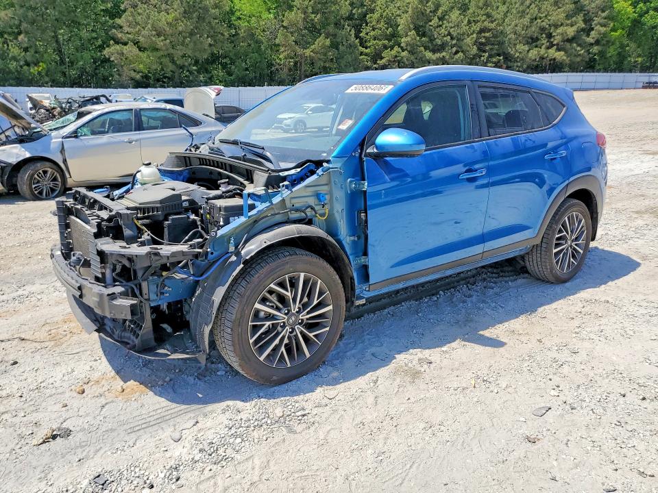 2021 Hyundai Tucson VIN KM8J3CAL4MU291103 COPART salvage auction — FRONT END, Ga - Cert Of Title-Salvage, sold $3,900 on 2026-07-29 (photo 1)