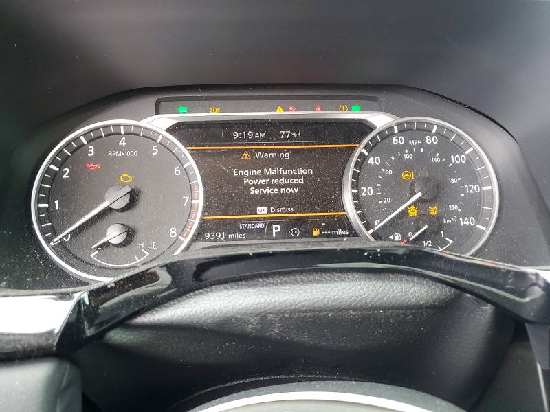 2025 Nissan Pathfinder VIN 5N1DR3BA5SC276573 COPART salvage auction — FRONT END, FL - CERT OF TITLE SLVG REBUILDABLE, sold $9,300 on 2026-07-02 (photo 9)