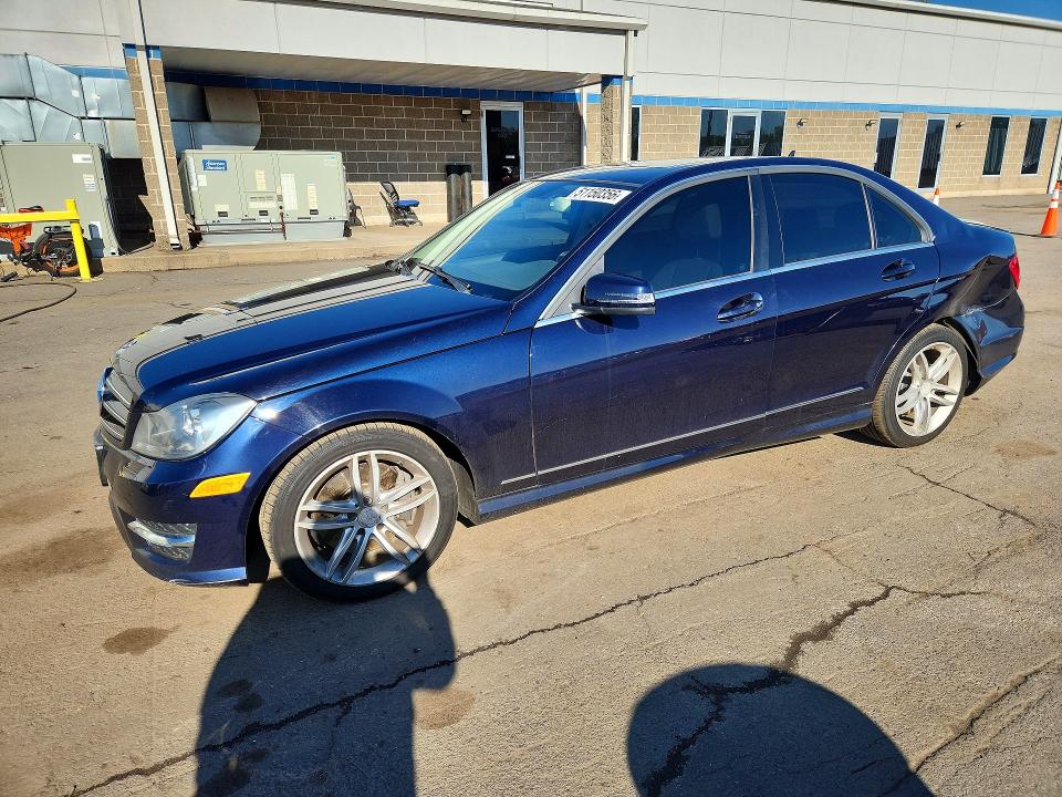2014 Mercedes-benz C-klasse VIN WDDGF8AB1EA907682 COPART salvage auction — REAR END, Ct - Cert Of Title-Salvage, sold $1,700 on 2026-07-10 (photo 1)