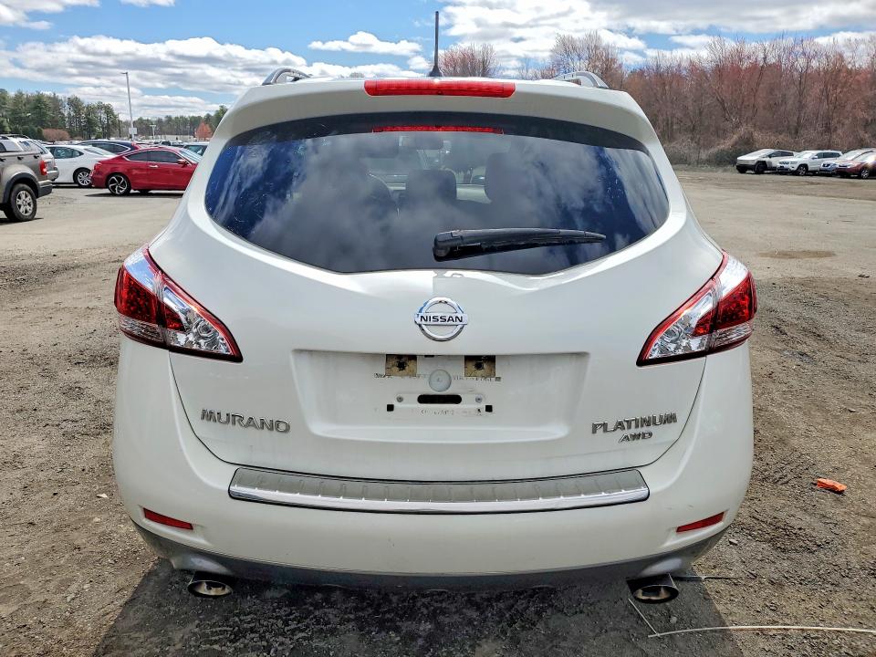 2012 Nissan Murano VIN JN8AZ1MW3CW233049 COPART salvage auction — MINOR DENT/SCRATCHES, Ri - Certificate Of Title, sold $975 on 2026-07-16 (photo 6)