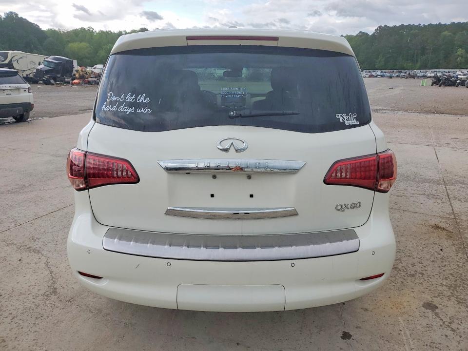 2017 Infiniti Qx80 VIN JN8AZ2NF6H9640843 COPART salvage auction — FRONT END, Ms - Cert Of Title-Salvaged, sold $9,100 on 2026-07-10 (photo 6)
