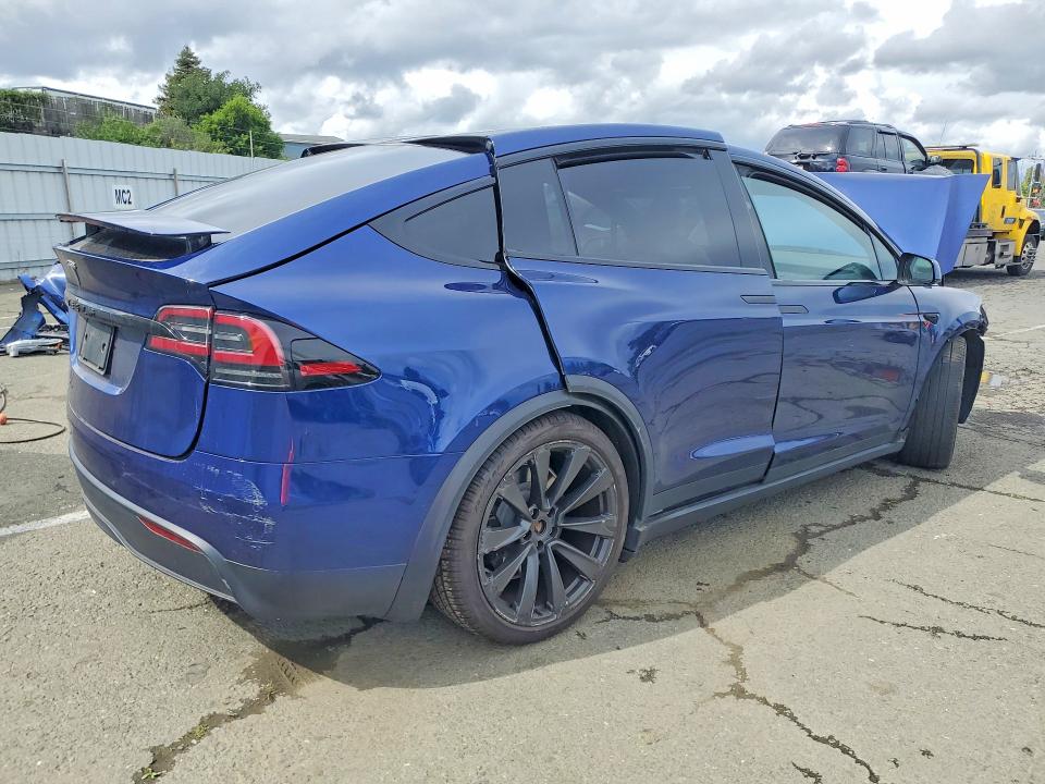 2023 Tesla Model x VIN 7SAXCBE53PF366359 COPART salvage auction — FRONT END, Ca - Salvage Certificate, sold $23,500 on 2026-07-06 (photo 3)