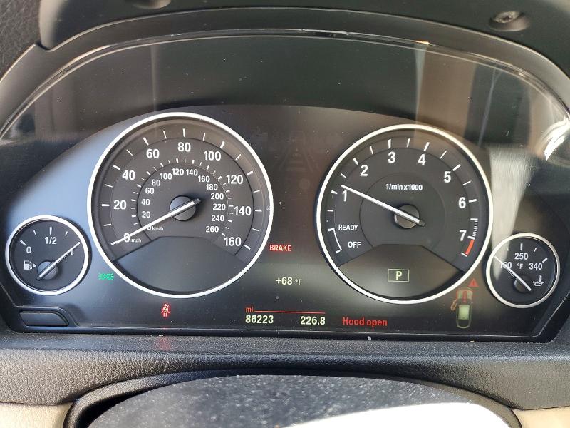 2015 BMW 3er VIN WBA8Z5C50FGS37176 COPART salvage auction — FRONT END, MA, sold $3,200 on 2026-07-16 (photo 9)
