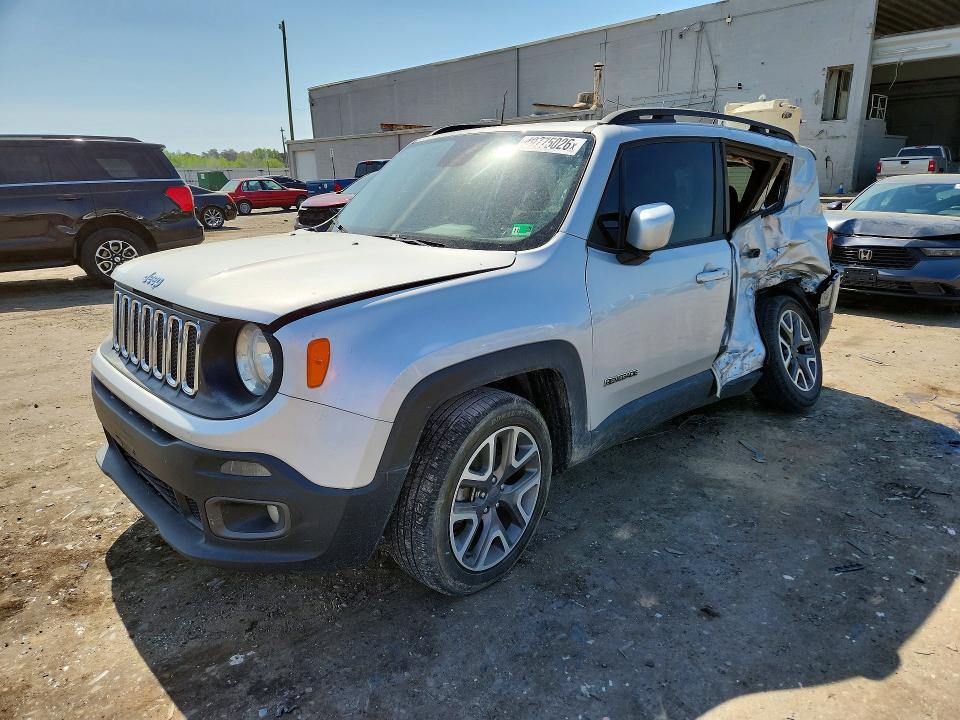 2016 Jeep Renegade VIN ZACCJABT9GPD97221 COPART salvage auction — SIDE, Va - Cert Of Title - Salvage, sold $1,100 on 2026-07-15 (photo 1)