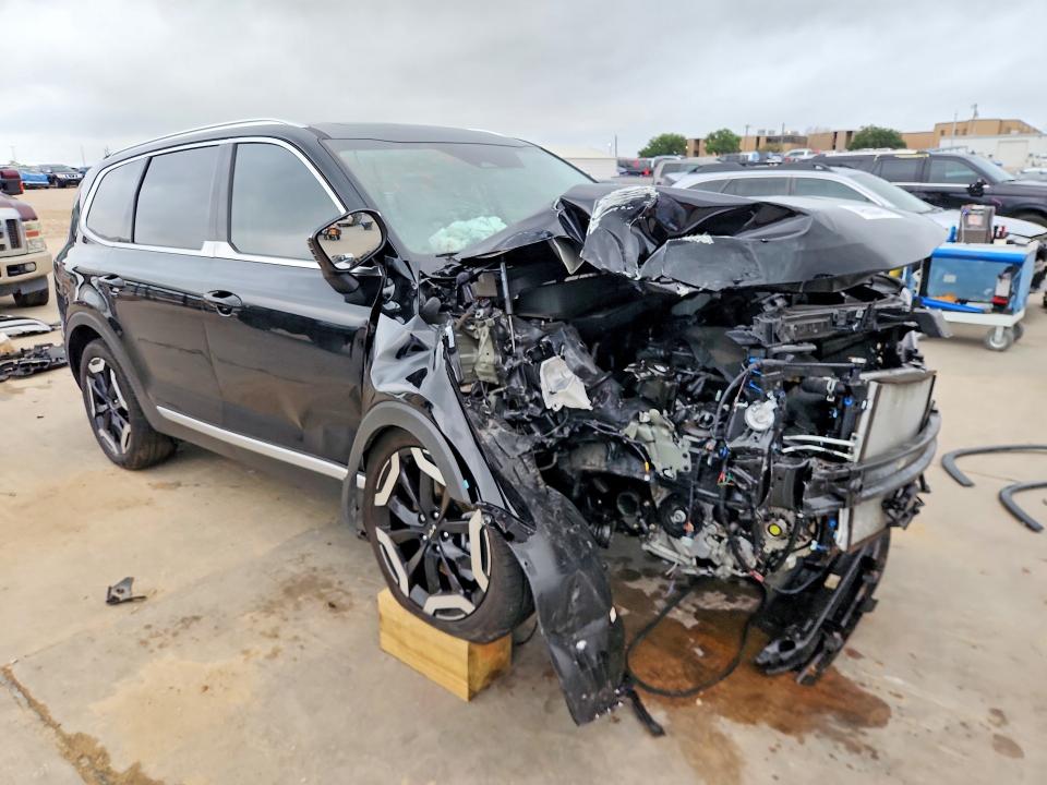 2025 Kia Telluride VIN 5XYP34GC8SG697170 COPART salvage auction — FRONT END, Tx - Salvage Vehicle Title, sold $3,450 on 2026-07-30 (photo 4)