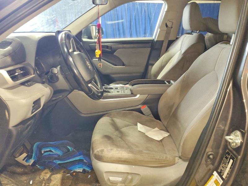 2022 Toyota Highlander VIN 5TDBZRBH7NS222013 COPART salvage auction — FRONT END, IN - CERTIFICATE OF TITLE, sold $12,200 on 2026-07-21 (photo 7)