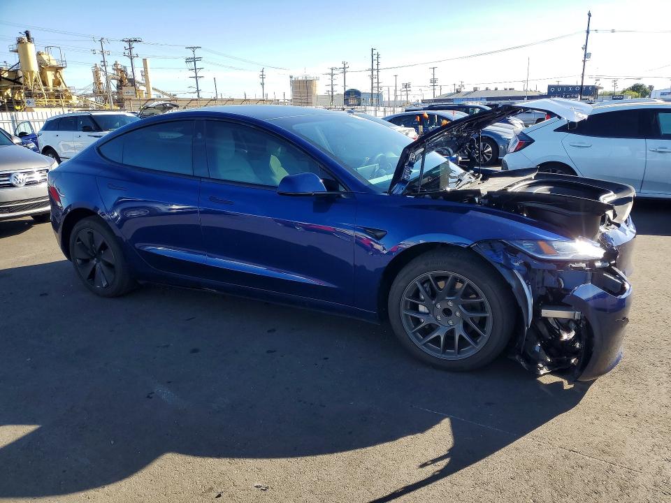 2025 Tesla Model 3 VIN 5YJ3E1EA1SF041876 COPART salvage auction — FRONT END, Salvage Title, sold $13,200 on 2026-07-13 (photo 4)