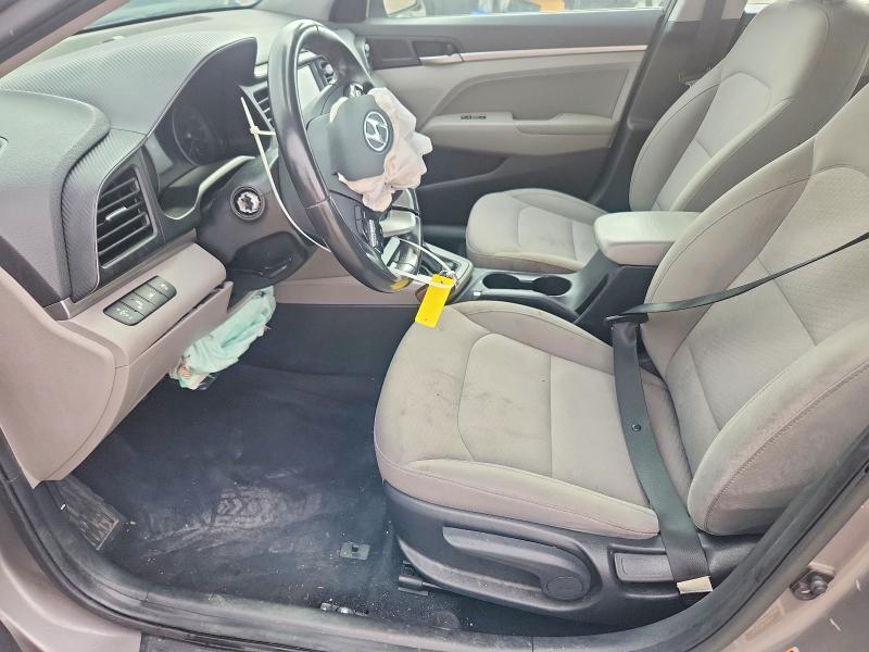 2020 Hyundai Elantra VIN KMHD84LF0LU073704 COPART salvage auction — FRONT END, Tx - Salvage Vehicle Title, sold $2,300 on 2026-07-02 (photo 7)