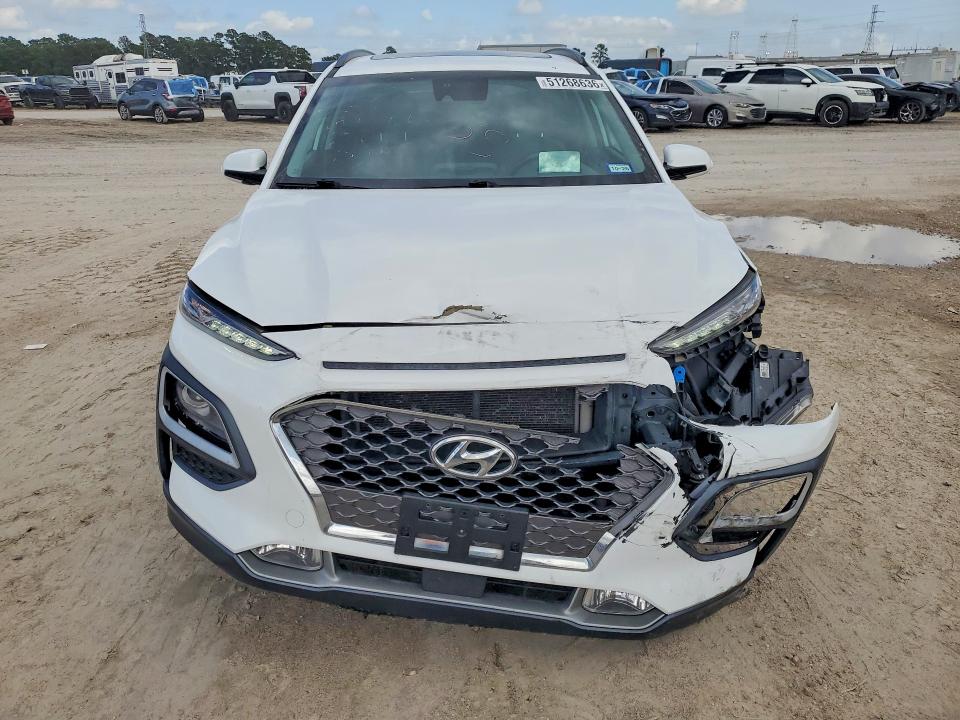 2021 Hyundai Kona VIN KM8K5CA53MU734230 COPART salvage auction — FRONT END, Tx - Salvage Vehicle Title, sold $200 on 2026-07-21 (photo 5)
