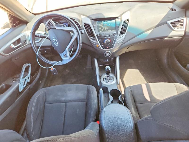 2017 Hyundai Veloster VIN KMHTC6ADXHU324386 COPART salvage auction — ALL OVER, AL - CERT OF TITLE-SALVAGE TITLE, sold $500 on 2026-07-08 (photo 8)