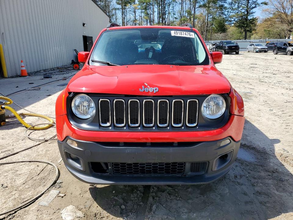 2017 Jeep Renegade VIN ZACCJBBB8HPF48936 COPART salvage auction — FRONT END, Md - Cert Of Salvage > 75% Damage, sold $1,600 on 2026-07-28 (photo 5)