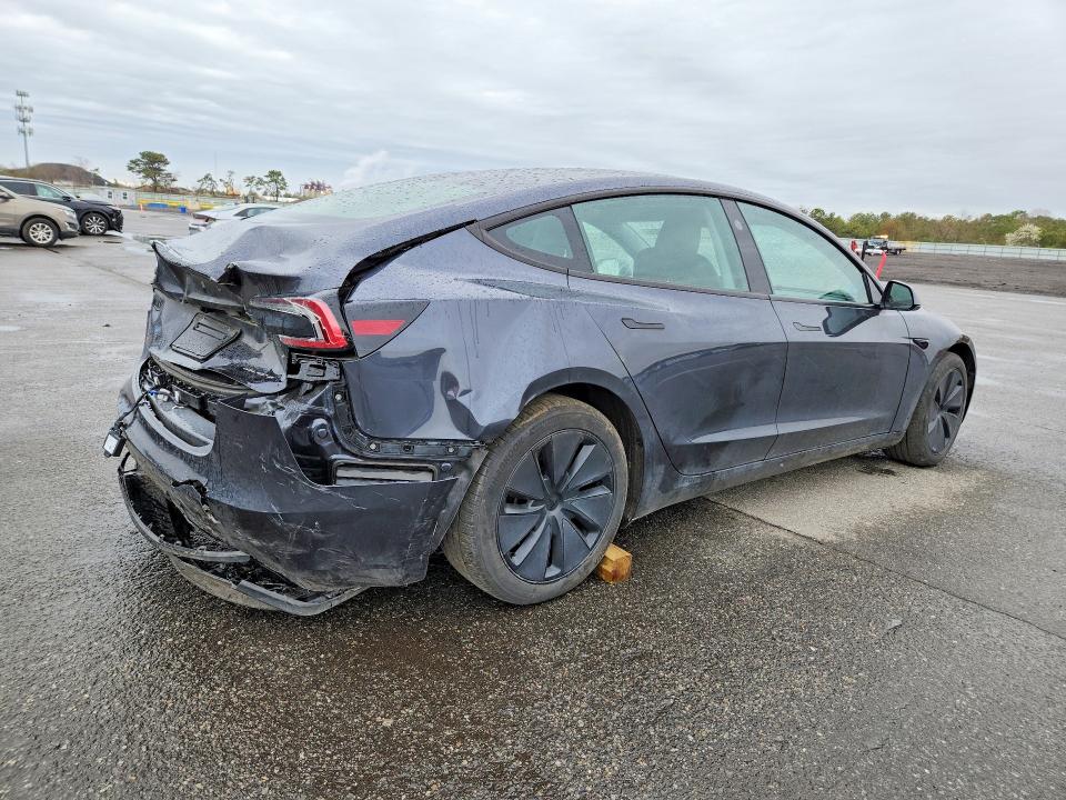 2024 Tesla Model 3 VIN 5YJ3E1EB0RF788274 COPART salvage auction — REAR END, Ma - Cert Of Title-Salvage, sold $13,800 on 2026-07-20 (photo 3)
