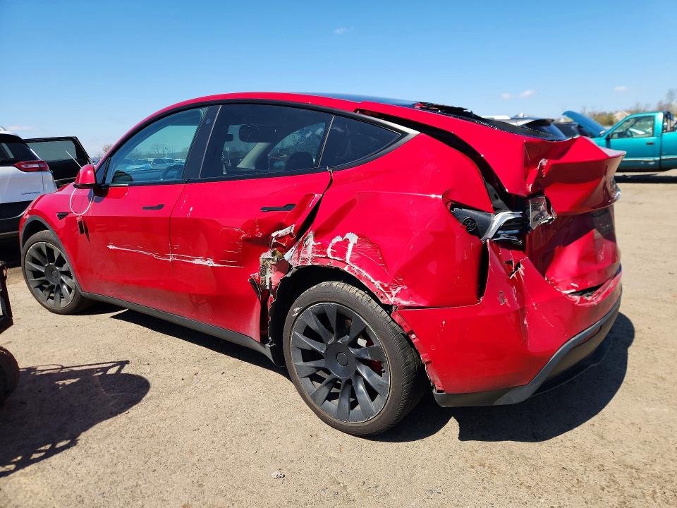 2021 Tesla Model y VIN 5YJYGDEE5MF074516 COPART salvage auction — REAR END, Pa - Cert Of Title, sold $4,350 on 2026-07-17 (photo 2)