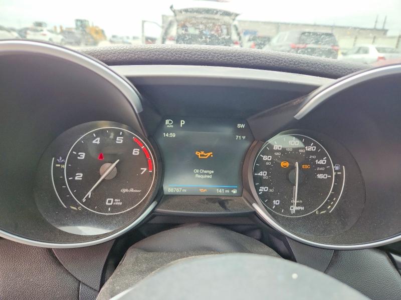 2019 Alfa romeo Giulia VIN ZARFAMBN6K7600092 COPART salvage auction — FRONT END, Salvage Title, sold $4,250 on 2026-07-10 (photo 9)