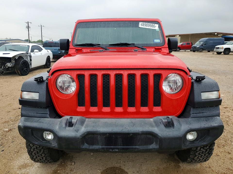 2019 Jeep Wrangler / VIN 1C4GJXAG7KW646152 COPART salvage auction — REAR END, Tx - Salvage Vehicle Title, sold $8,800 on 2026-07-09 (photo 5)