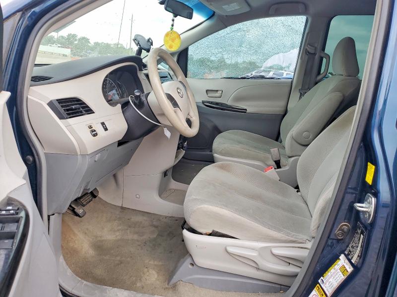 2011 Toyota Sienna VIN 5TDZK3DC4BS025040 COPART salvage auction — FRONT END, Tx - Salvage Vehicle Title, sold $1,550 on 2026-07-02 (photo 7)