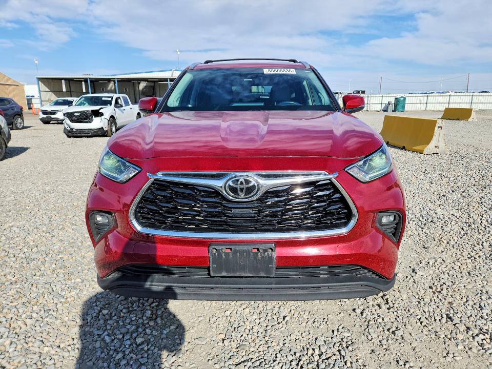 2022 Toyota Highlander VIN 5TDDZRBH9NS577290 COPART salvage auction — FRONT END, Wy - Dis/Dlr/Exp Only Salvage Title, sold $550 on 2026-07-30 (photo 5)