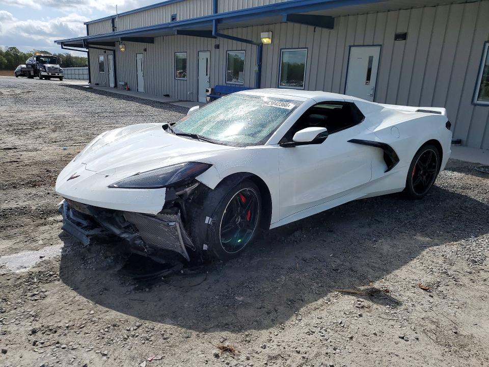 2022 Chevrolet Corvette VIN 1G1YC3D49N5100173 COPART salvage auction — VANDALISM, Salvage Title, sold $31,000 on 2026-07-29 (photo 1)
