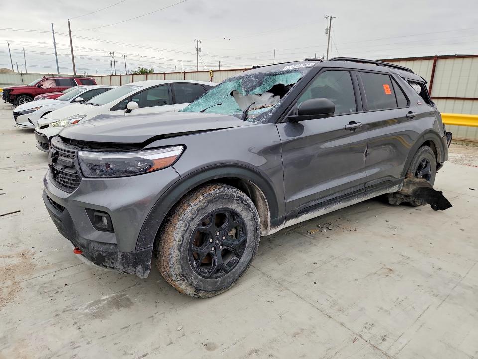 2022 Ford Explorer VIN 1FMSK8JH7NGA20973 COPART salvage auction — ALL OVER, Tx - Nonrepairable Title, sold $1,800 on 2026-07-02 (photo 1)