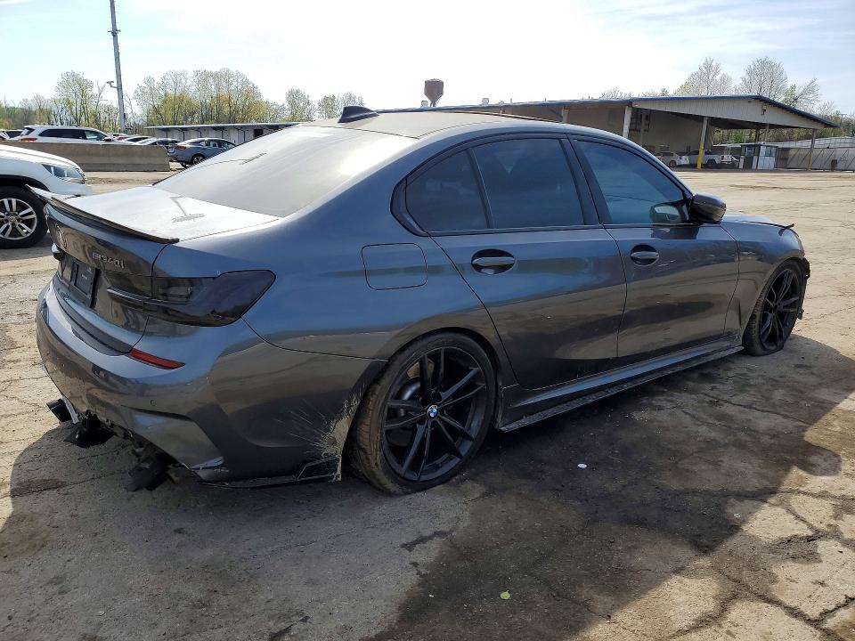 2022 BMW M3 VIN 3MW5U9J07N8C29797 COPART salvage auction — FRONT END, Ny - Mv-907A Salvage Certificate, sold $14,900 on 2026-07-09 (photo 3)