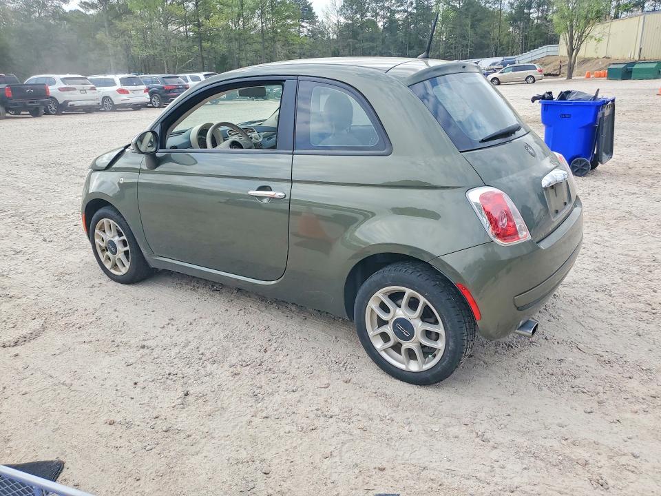 2012 Fiat 500 VIN 3C3CFFAR7CT366626 COPART salvage auction — FRONT END, Nc - Salvage Certificate Of Title, sold $650 on 2026-07-31 (photo 2)