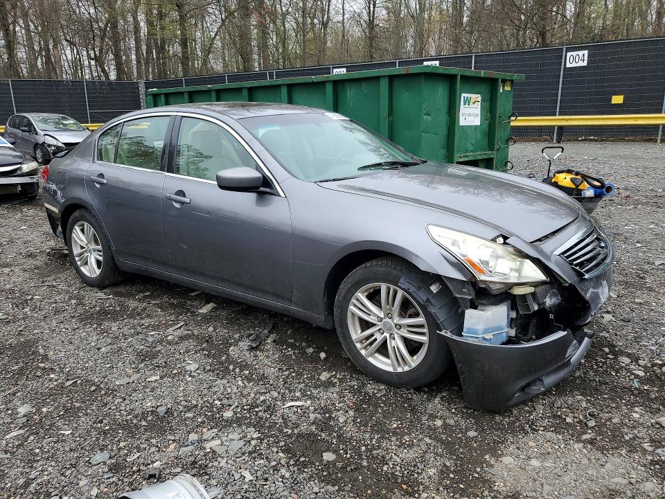 2011 Infiniti G25 VIN JN1DV6AR5BM652176 COPART salvage auction — REAR END, Id - Salvage Certificate Of Title, sold $375 on 2026-07-07 (photo 4)