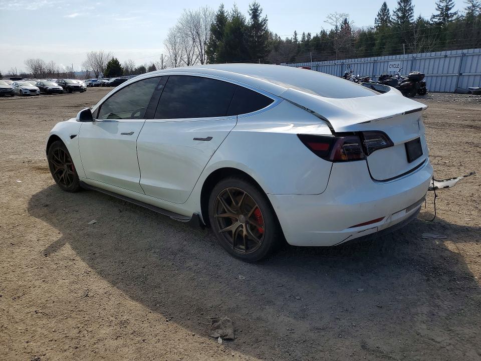 2020 Tesla Model 3 VIN 5YJ3E1EC5LF643618 COPART salvage auction — REAR END, ON - PERMIT SALVAGE, sold $4,400 on 2026-07-28 (photo 2)