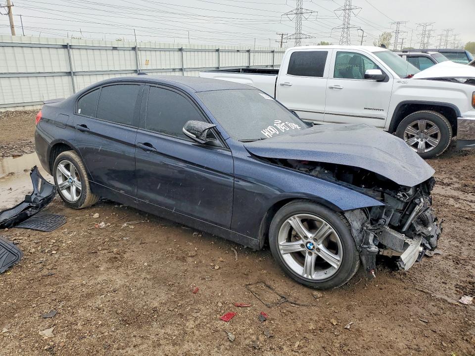 2015 BMW 3er VIN WBA3C3C50FP663580 COPART salvage auction — FRONT END, Il - Salvage Certificate, sold $650 on 2026-07-02 (photo 4)