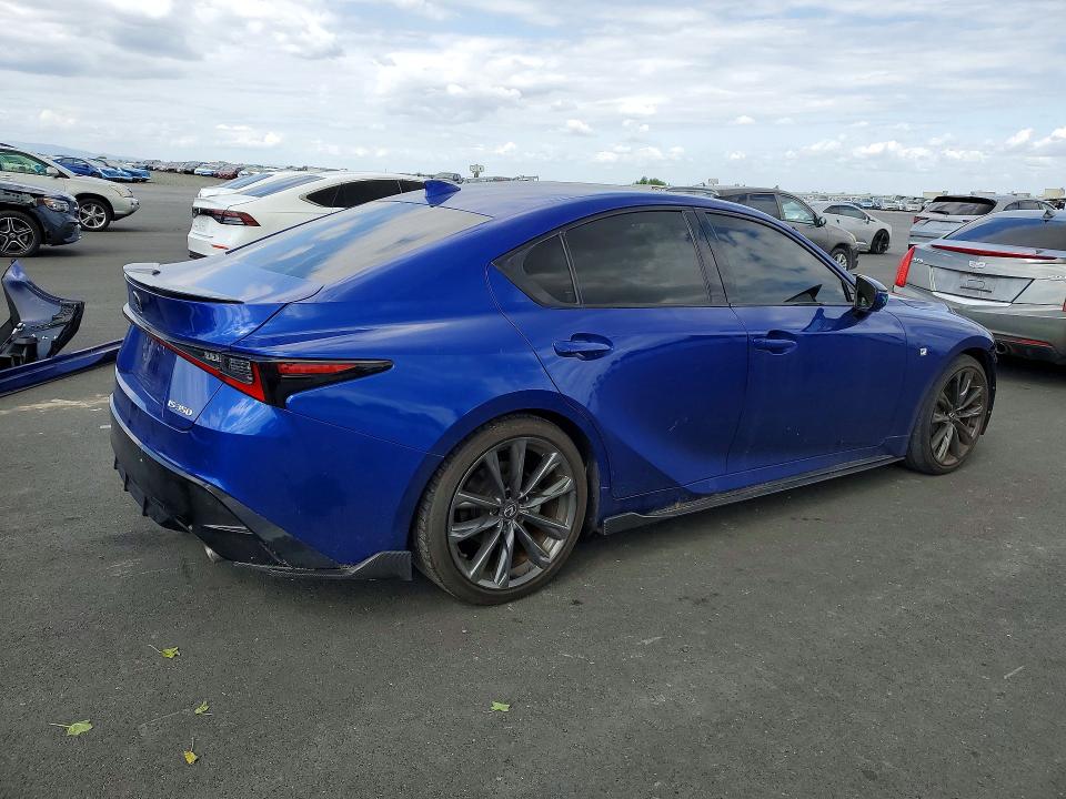 2023 Lexus Is 350 VIN JTHGZ1B24P5066457 COPART salvage auction — FRONT END, Ca - Salvage Certificate, sold $22,100 on 2026-07-06 (photo 3)