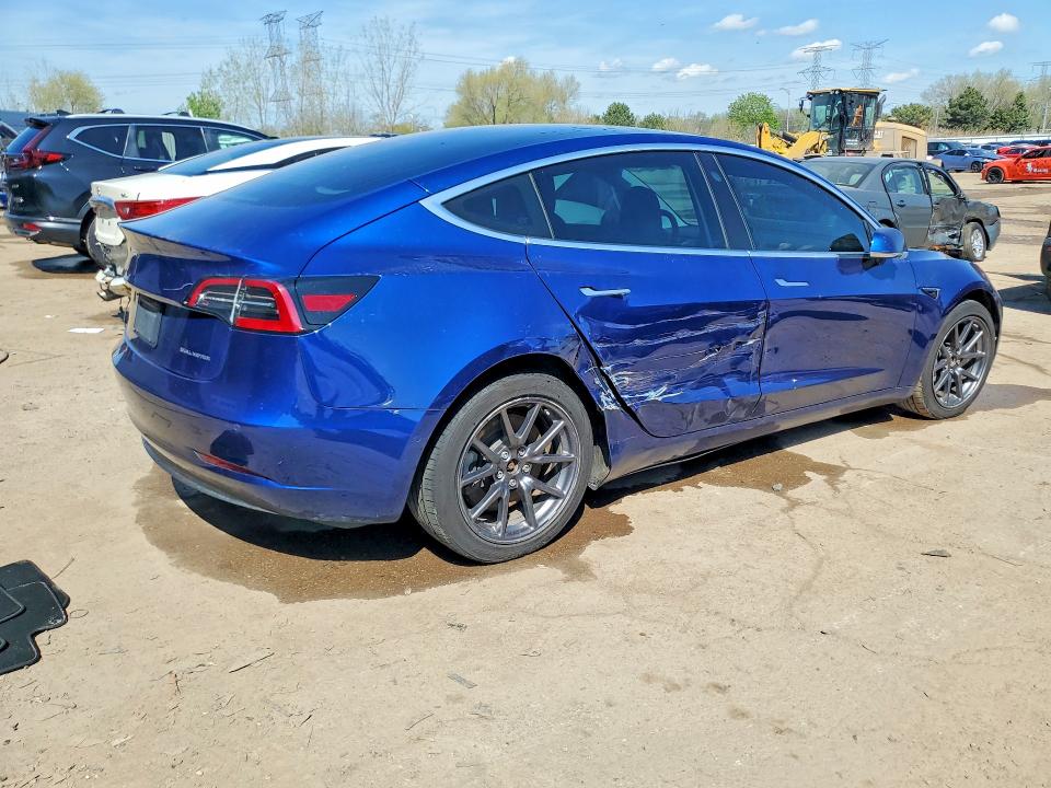 2020 Tesla Model 3 VIN 5YJ3E1EB1LF744369 COPART salvage auction — SIDE, Il - Salvage Certificate, sold $6,800 on 2026-07-07 (photo 3)