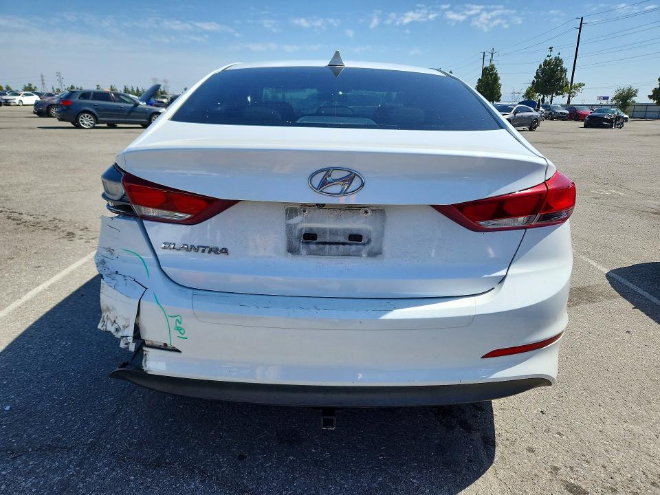2017 Hyundai Elantra VIN 5NPD84LF2HH066596 COPART salvage auction — ALL OVER, Ca - Salvage Certificate, sold $2,800 on 2026-07-02 (photo 6)