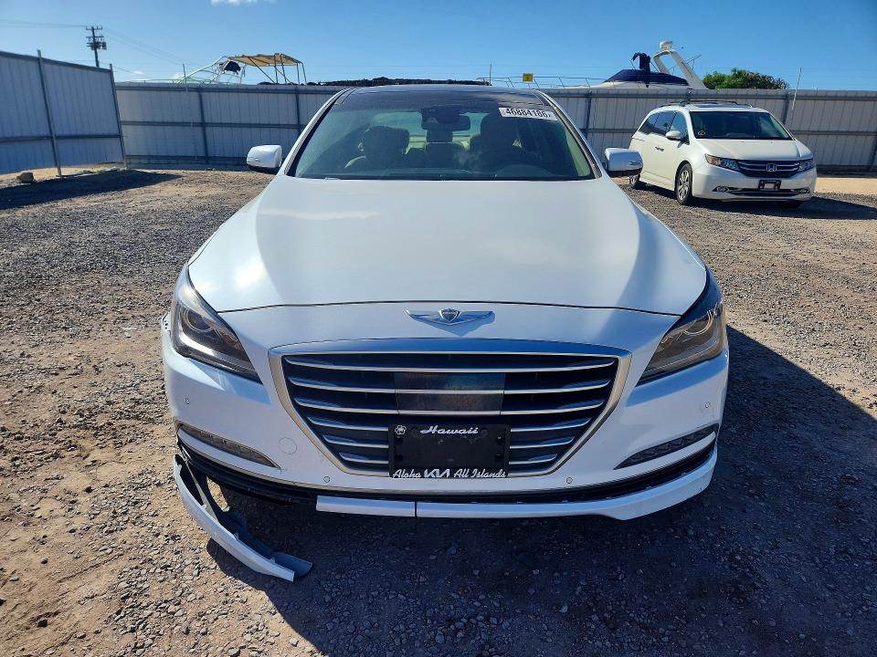 2015 Hyundai Genesis VIN KMHGN4JF5FU102708 COPART salvage auction — FRONT END, Hi - Certificate Of Title, sold $2,700 on 2026-07-27 (photo 5)